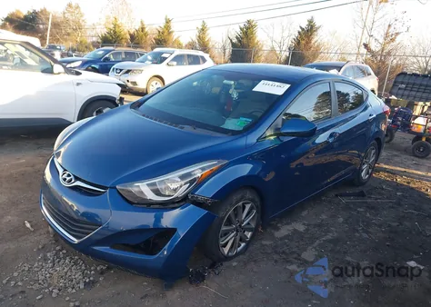 2016 Hyundai Elantra Se from USA, damaged, VIN KMHDH4AE5GU480336